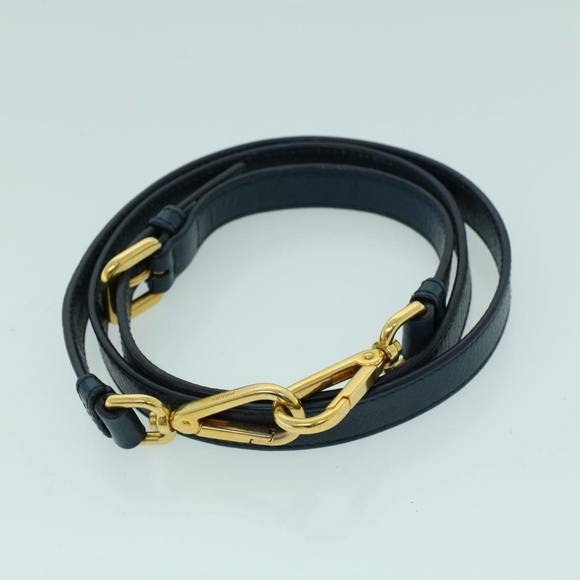 PRADA Hand Bag Leather 2way Navy Auth ac2159 - Picture 12 of 16